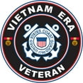 thumbnail image 1 of 3.8 Inch U.S. Coast Guard Vietnam Era Veteran Decal, 1 of 1