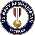thumbnail image 1 of 3.8 Inch U.S. Navy Afghanistan Veteran Decal Sticker, 1 of 1