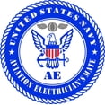 thumbnail image 1 of 3.8 Inch U.S. Navy Aviation Electrician's Mate Decal Sticker, 1 of 1
