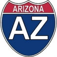 thumbnail image 1 of 3.8 Inch US Interstate Sticker Arizona, 1 of 1