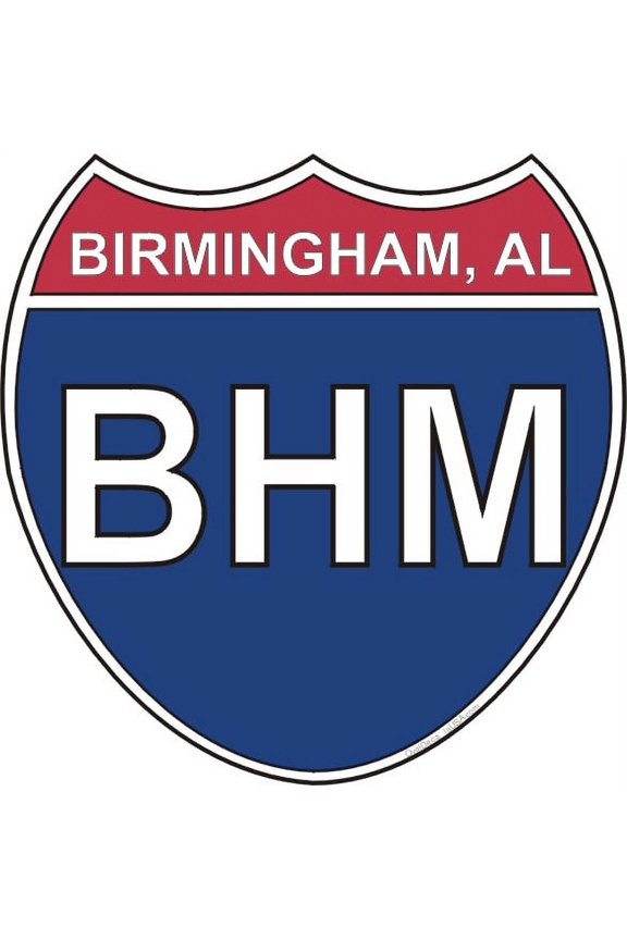 3.8 Inch US Interstate Sticker Birmingham Interstate Sticker
