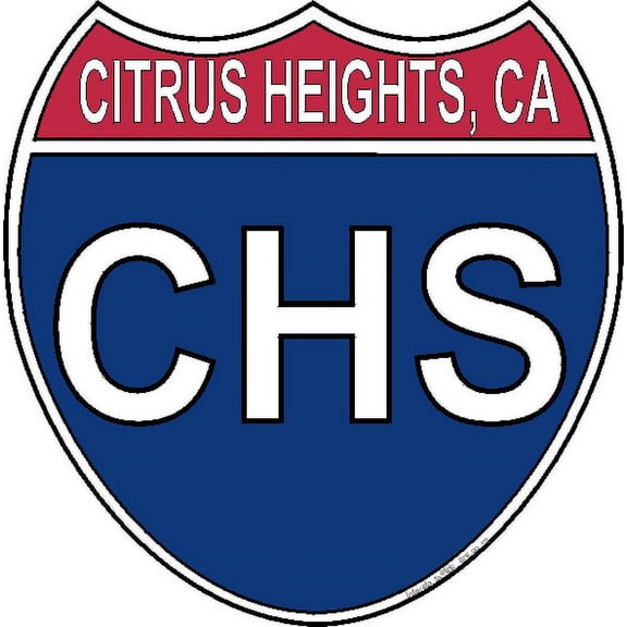 3.8 Inch US Interstate Sticker Citrus Heights California