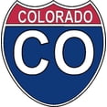 thumbnail image 1 of 3.8 Inch US Interstate Sticker Colorado, 1 of 1