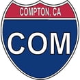 thumbnail image 1 of 3.8 Inch US Interstate Sticker Compton California, 1 of 1