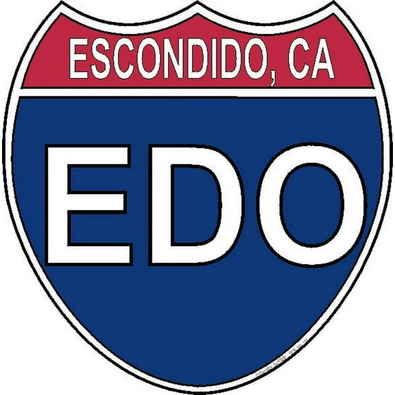 3.8 Inch US Interstate Sticker Escondido California