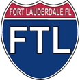 thumbnail image 1 of 3.8 Inch US Interstate Sticker Fort Lauderdale Florida, 1 of 1