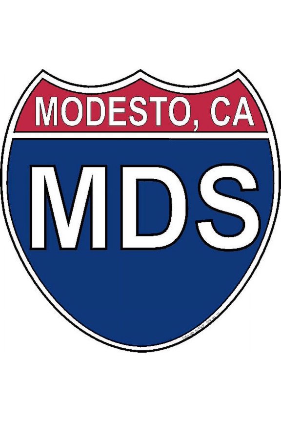 3.8 Inch US Interstate Sticker Modesto California