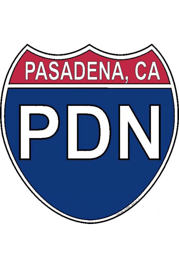 3.8 Inch US Interstate Sticker Pasadena California
