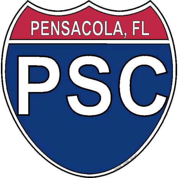 3.8 Inch US Interstate Sticker Pensacola Florida