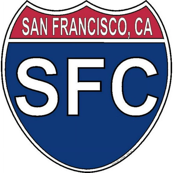 3.8 Inch US Interstate Sticker San Fransico California
