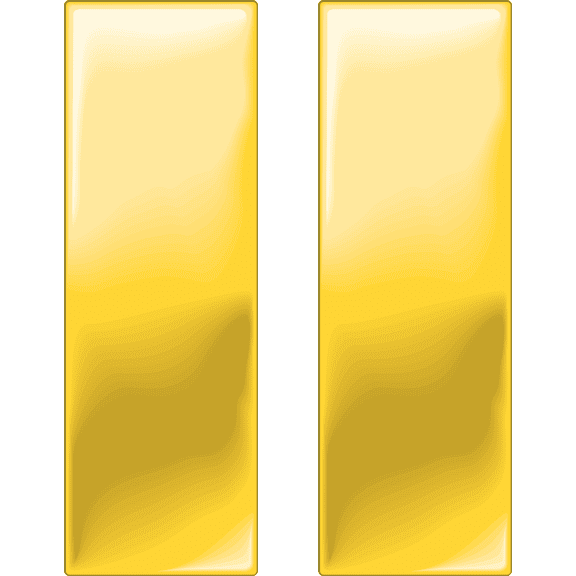 3.8 Inch USMC O-1 SECOND LIEUTENANT OFFICER'S RANK DECAL