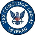 thumbnail image 1 of 3.8 Inch USS Comstock LSD-45 Veteran Decal Sticker, 1 of 1