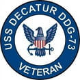 thumbnail image 1 of 3.8 Inch USS Decatur DDG-73 Veteran Decal Sticker, 1 of 1