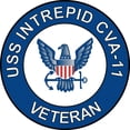 thumbnail image 1 of 3.8 Inch USS Intrepid CVA-11 Veteran Sticker Decal, 1 of 1