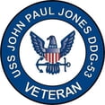 thumbnail image 1 of 3.8 Inch USS John Paul Jones DDG-53 Veteran Decal Sticker, 1 of 1