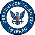 thumbnail image 1 of 3.8 Inch USS Kentucky SSBN-737 Veteran Decal Sticker, 1 of 1