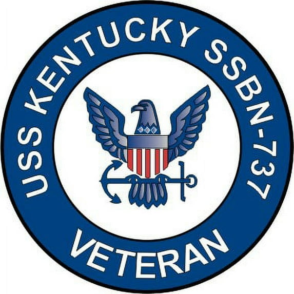 3.8 Inch USS Kentucky SSBN-737 Veteran Decal Sticker