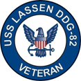 thumbnail image 1 of 3.8 Inch USS Lassen DDG-82 Veteran Decal Sticker, 1 of 1
