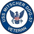thumbnail image 1 of 3.8 Inch USS Mitscher DDG-57 Veteran Decal Sticker, 1 of 1