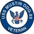 thumbnail image 1 of 3.8 Inch USS Mustin DDG-89 Veteran Decal Sticker, 1 of 1