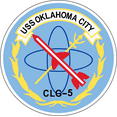 thumbnail image 1 of 3.8 Inch USS Oklahoma City CLG-5 Ship Patch Decal, 1 of 1