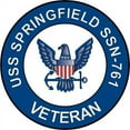 thumbnail image 1 of 3.8 Inch USS Springfield SSN-761 Veteran Decal Sticker, 1 of 1