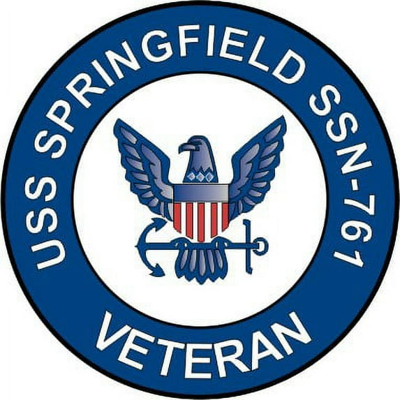 3.8 Inch USS Springfield SSN-761 Veteran Decal Sticker