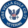 thumbnail image 1 of 3.8 Inch USS Vella Gulf CG-72 Veteran Decal Sticker, 1 of 1