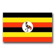 3.8 Inch Uganda Flag Vinyl Transfer Decal