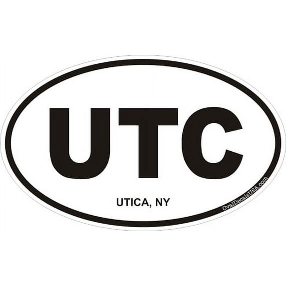 3.8 Inch Utica New York Oval Decal