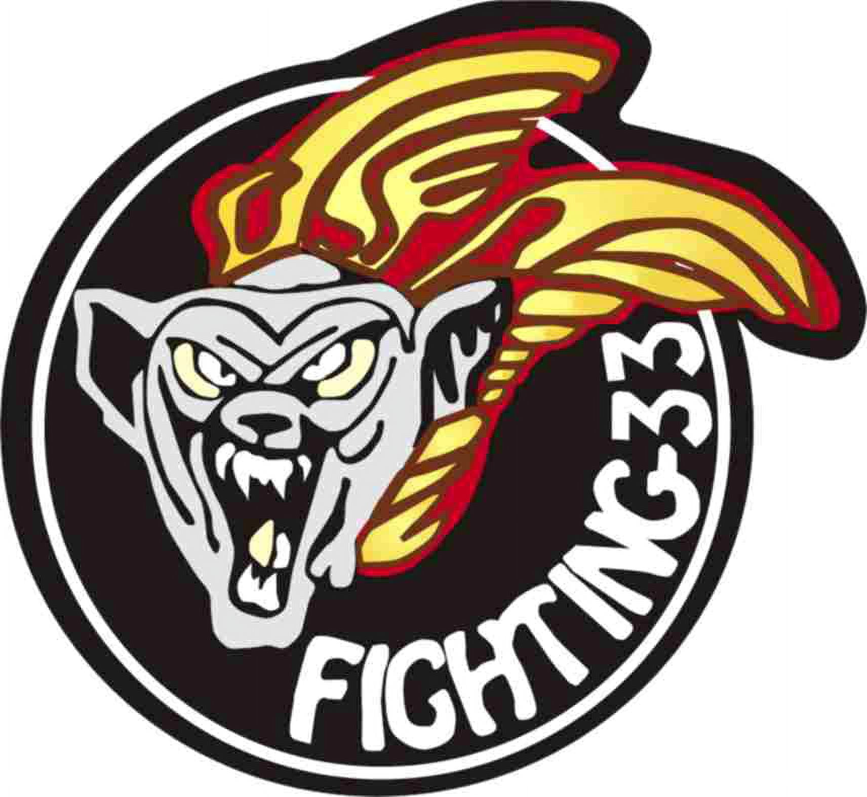 3.8 Inch VF-33 'Fighting 33' Patch Decal - Walmart.com