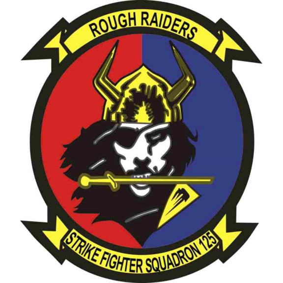 3.8 Inch VFA-125 'Rough Raiders' Patch Decal