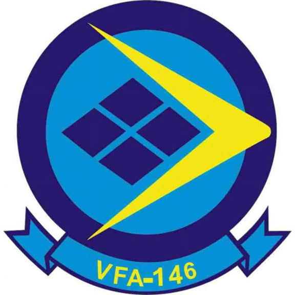3.8 Inch VFA-146 'Blue Diamonds' Patch Decal
