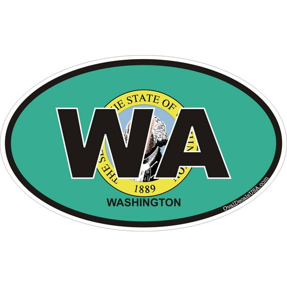 3.8 Inch Washington State Decal Sticker