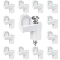 3/8 Inch Window Screen Clip with Screws, Storm Window Clips for Fastens Window Screens, Screen Door Clips, White