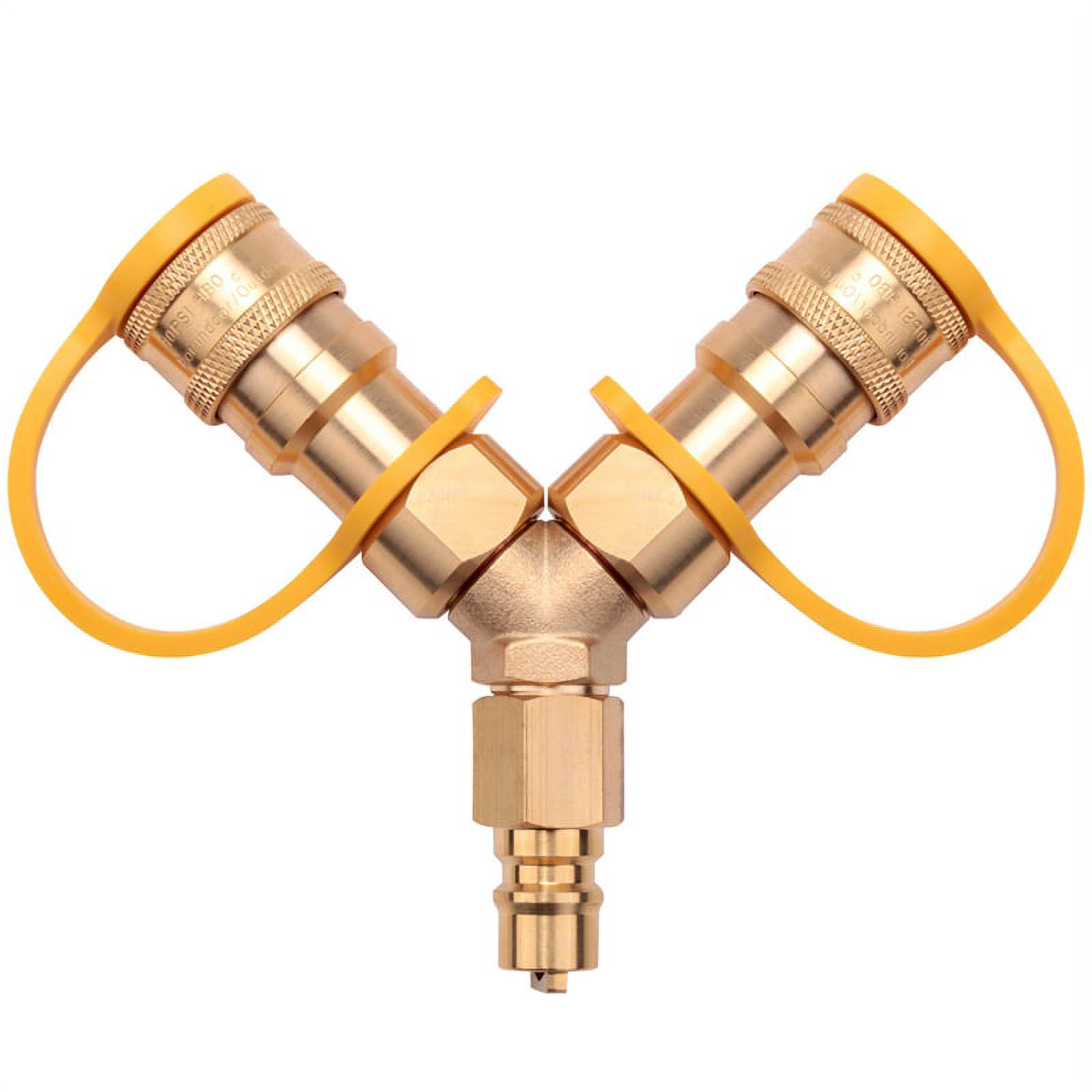 3/8 Inch YSplitter Natural Gas Quick Connect Adapter