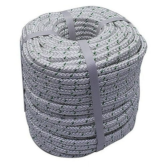 3/8 Inch x 200 Feet Double Braid Polyester Rope 4800 Lbs Great Breaking Strength Pulling Rope for Planting Trees Camping Swings