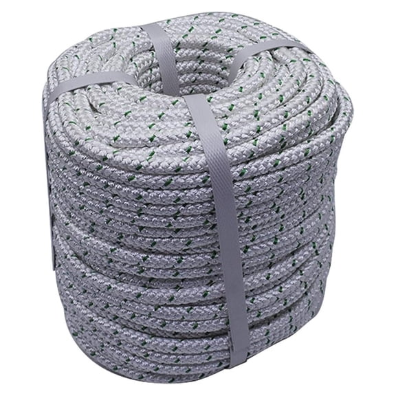 3/8 Inch x 200 Feet Double Braid Polyester Rope 4800 Lbs Great Breaking Strength Pulling Rope for Planting Trees Camping