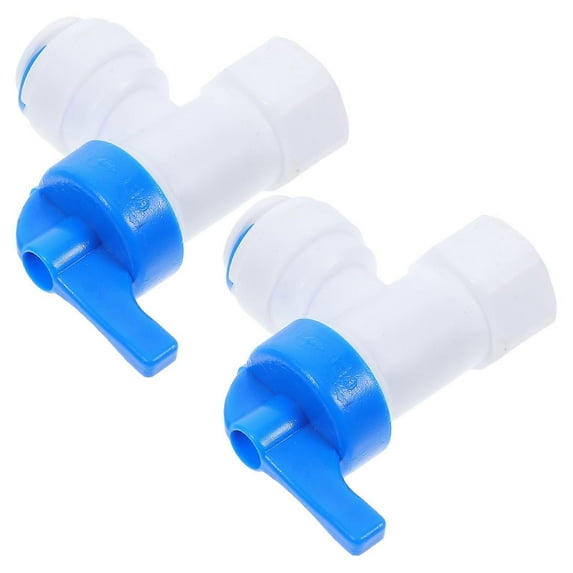 3/8 Interface Water Tank Ball Valve 2Pcs Designed For Reverse Osmosis Systems Featuring Quick Connect Easy Installation Reliable Sealing