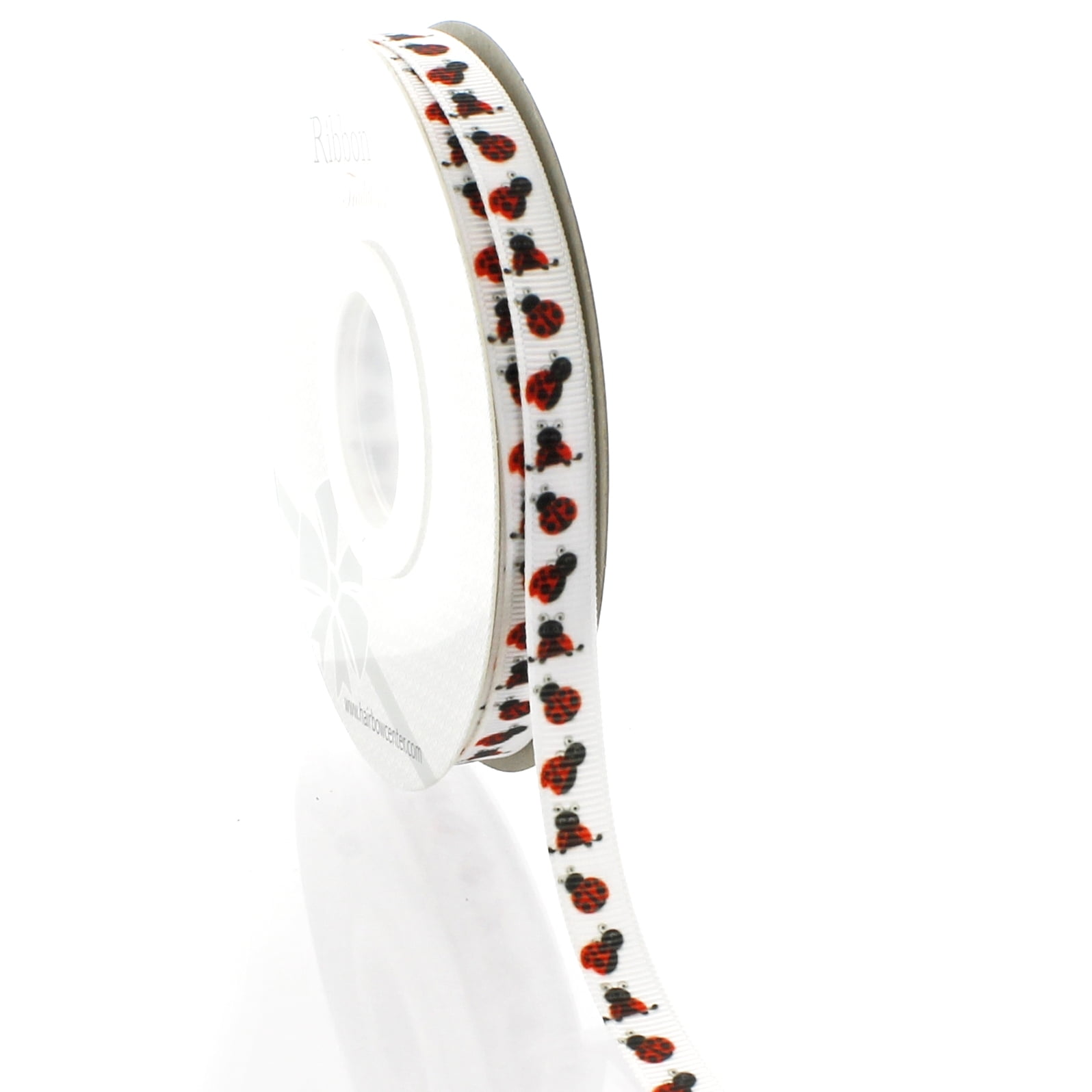 3/8" Ladybugs Grosgrain Ribbon 100 Yard