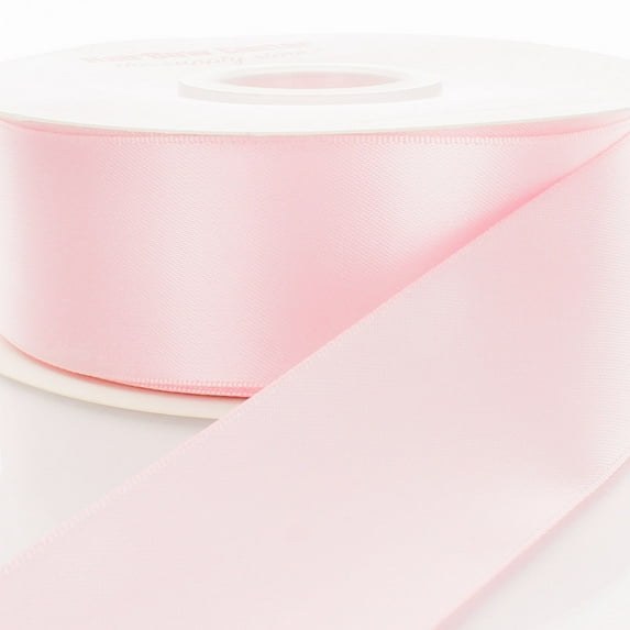 3/8" Light Pink Double Face Satin Ribbon 50 yard Reel