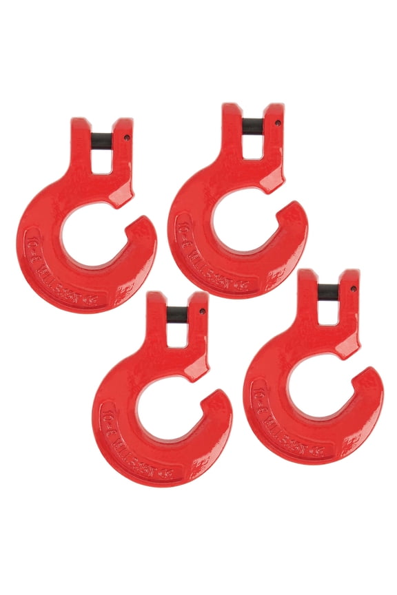 3/8" Logging Chain Choker Hook G80 3.15 Tons 6900 Lbs WLL (4 Pack)