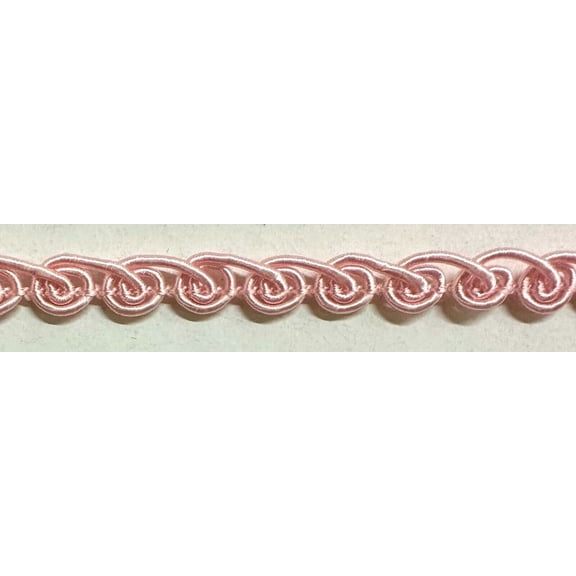 3/8" Looped Braid Gimp Sewing Trim - 12 Yards! - Color: Pink