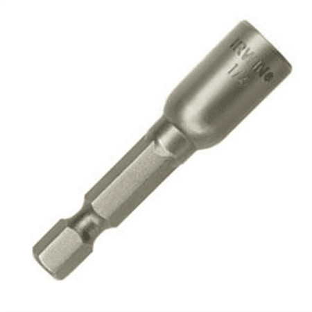 Irwin 3548521C Magnetic Lobular Nutsetter, 3/8 in, 1/4 in Hexagonal Shank, Alloy Steel
