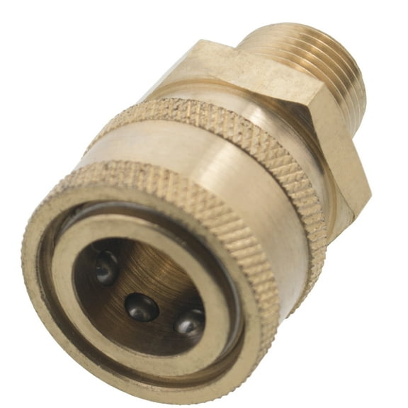 3/8" MPT Male Brass Socket Quick Connect Coupler for Pressure Washer Nozzle
