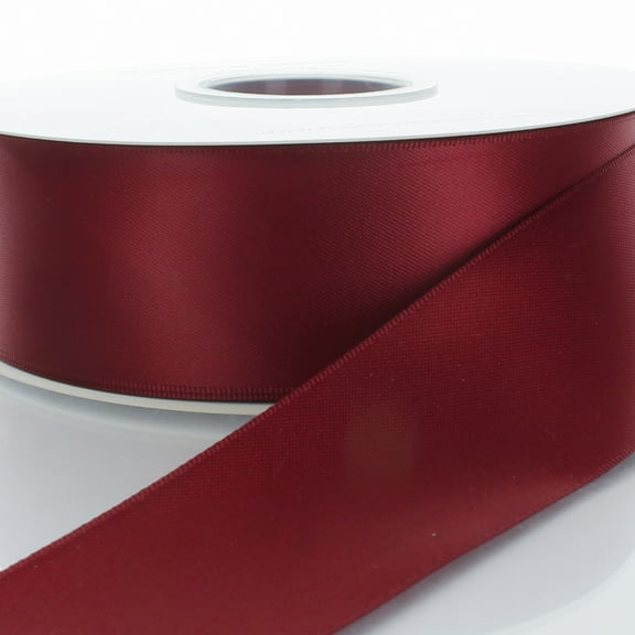 3/8" Maroon Double Face Satin Ribbon 5 yard Reel