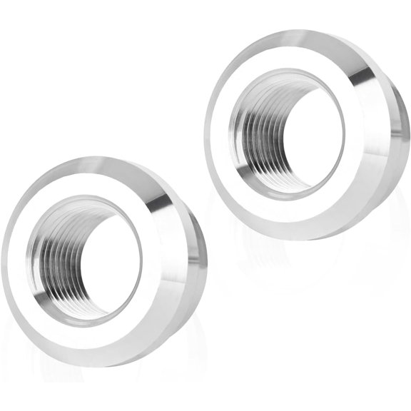 3/8" NPT Female Weld On Bung 3/8" NPT Weldable Fuel Tank Fitting (2 Pcs Aluminum)