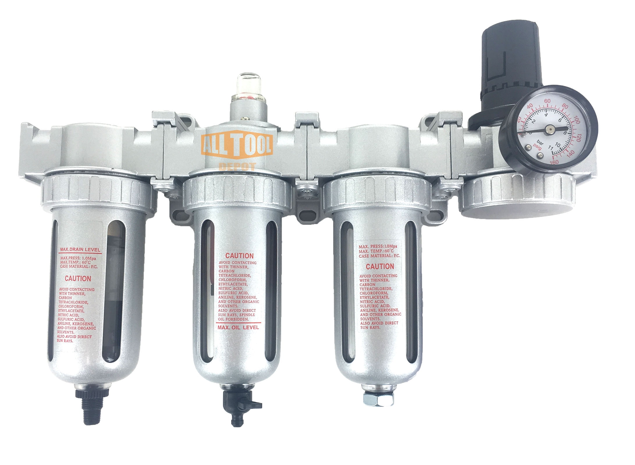 3/8″ NPT MID FLOW 3 Stages Filter Coalescing Desiccant Dryer System