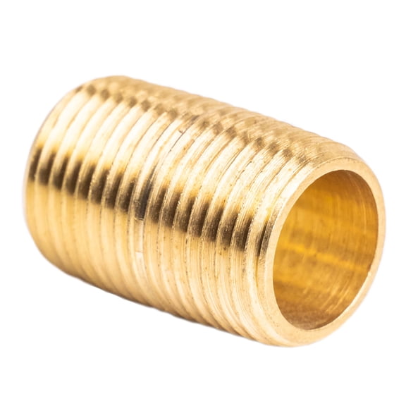 3/8" NPT X Male Close Pipe Nipple Threaded Brass Fitting Pipe Connector 112E