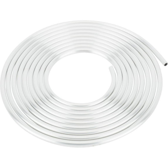 3/8 OD Aluminum Hard Fuel Line/Tubing, 10 Foot Roll, Ideal for AN Fittings, Easily Bent to Desired Shape, 250 psi Max Working Pressure, Not for High Pressure Brake Applications